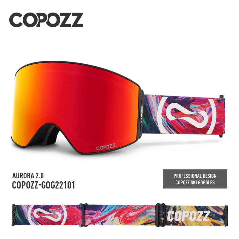 Copozz магнитные лыжные очки с защитой uv400