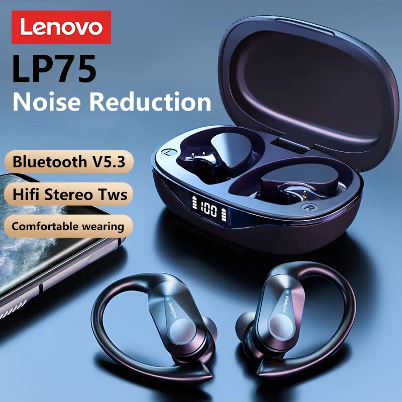 Lenovo lp75 tws беспроводные bluetooth v5