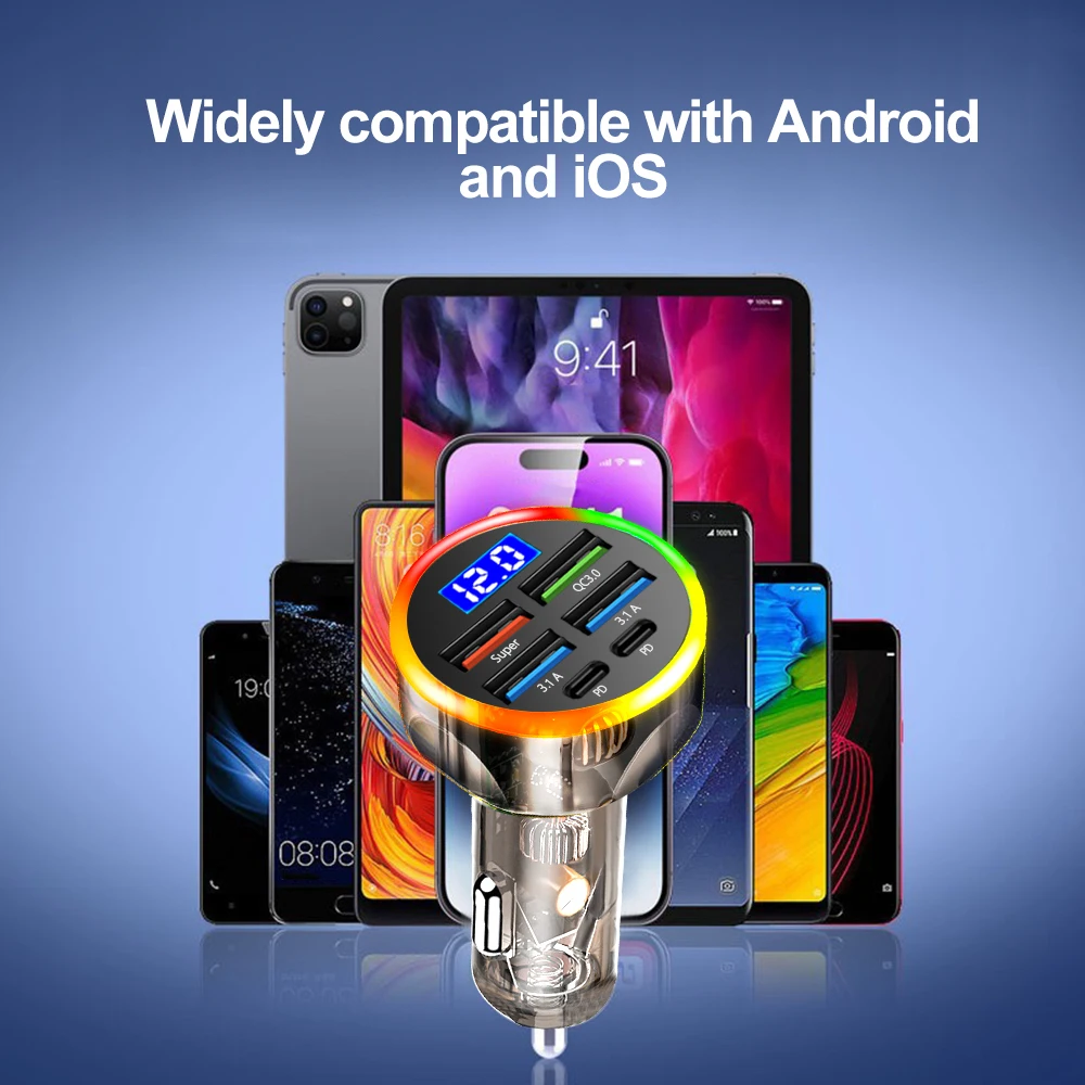 Автомобильное зарядное устройство qc3.0 type-c - Фотография_2