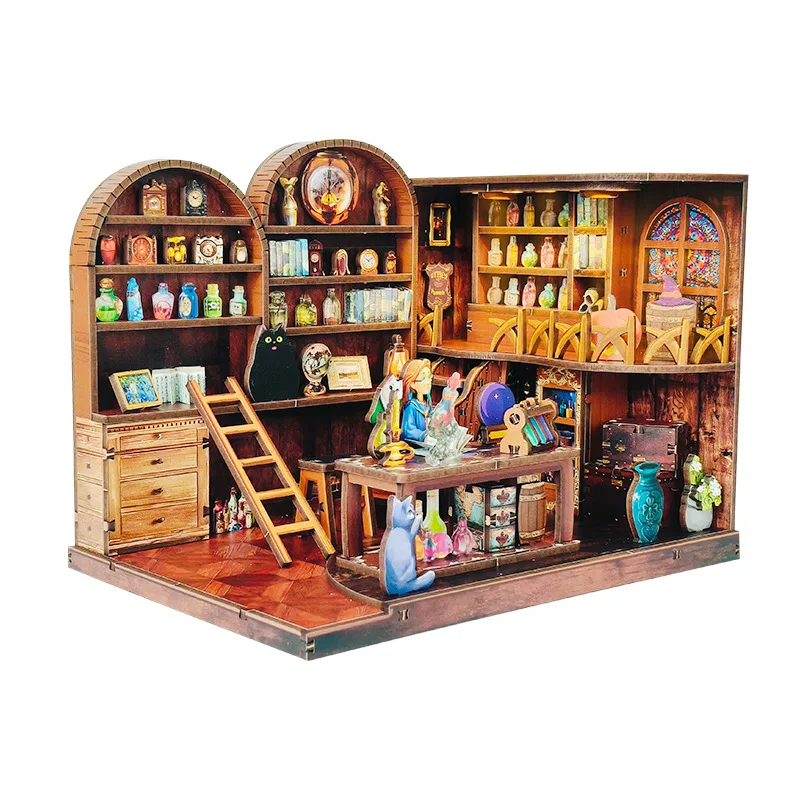 3d-головоломка magic potion lab diy kit - деревянная миниатюрная сцена - Фотография_5