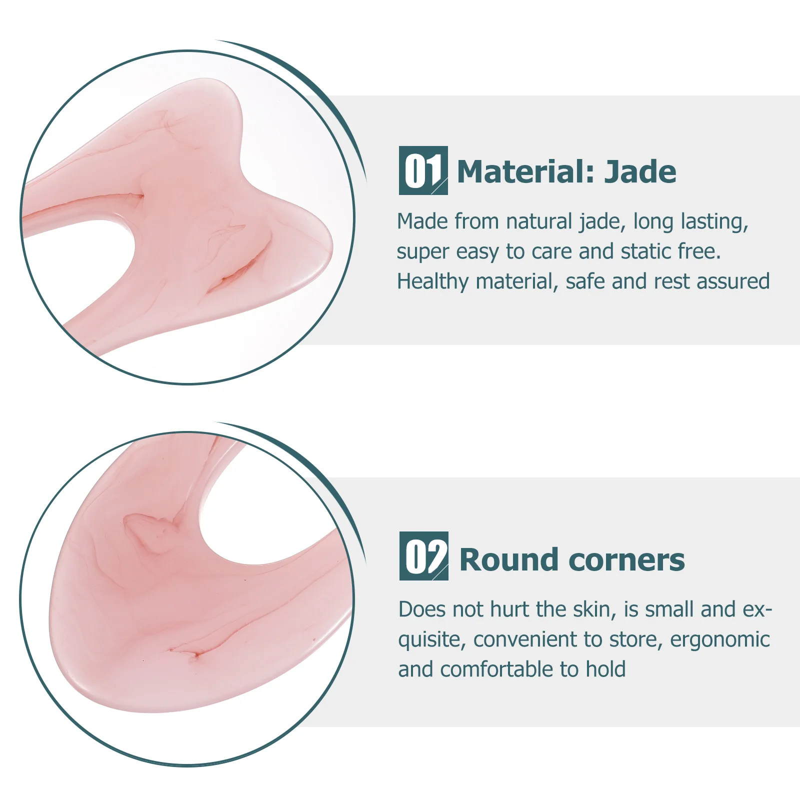 Скребковые доски гуа ша из натурального материала