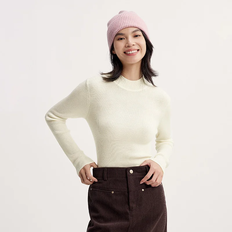 Свитер semir, женский удобный тонкий шерстяной свитер - Фотография_4