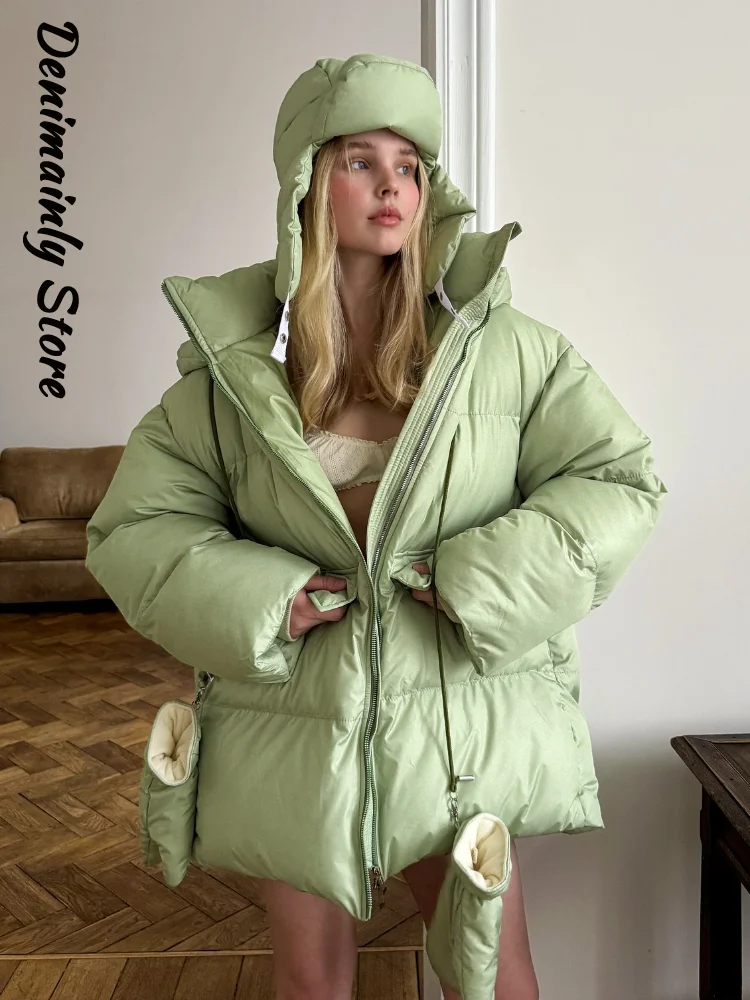 Модная хлопковая куртка на молнии с капюшоном и принтом