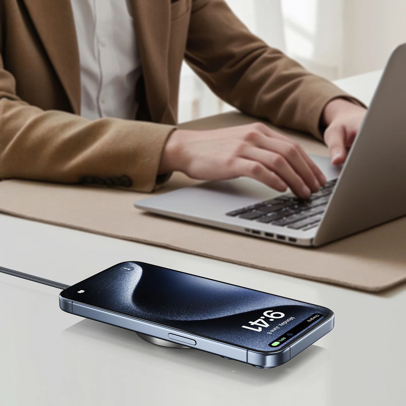 Qi2 беспроводная магнитная зарядная - Фотография_4