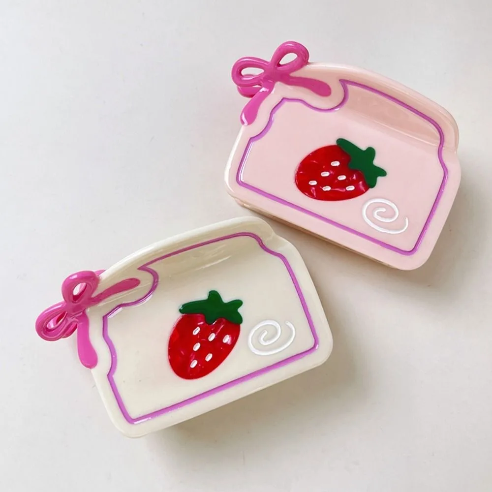 Kawaii милые зажимы для клубники с бантом - Фотография_4