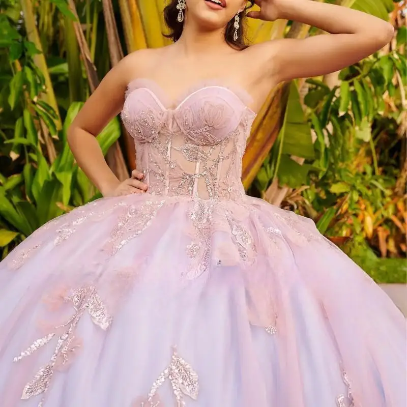 Розовые платья принцессы quinceanera по индивидуальному заказу