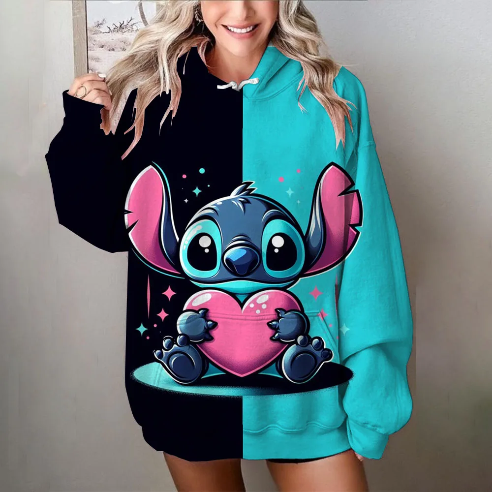 Свитер с капюшоном и принтом disney stitch