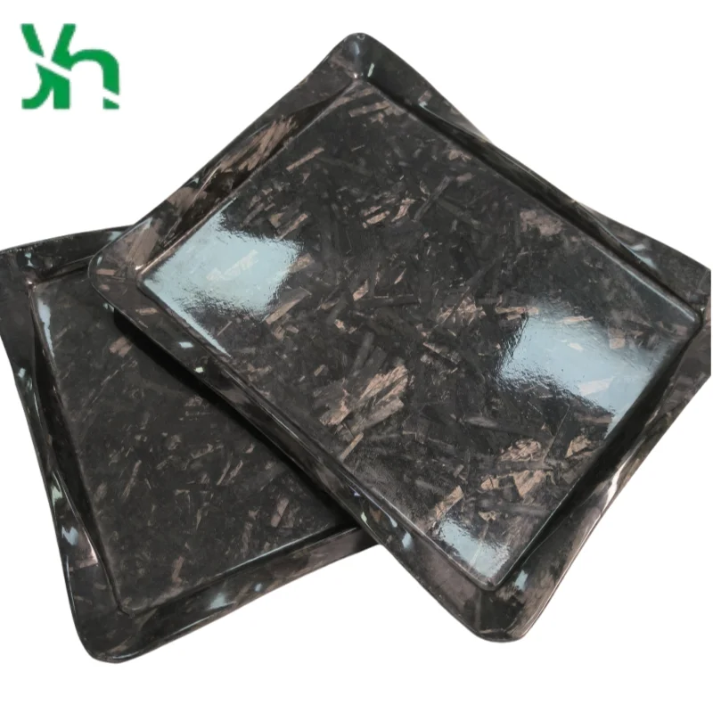 Роскошная тарелка для закусок из углеродного волокна 3k - Фотография_2