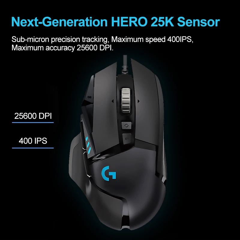 Мышь logitech g502hero master проводная игровая - Фотография_2