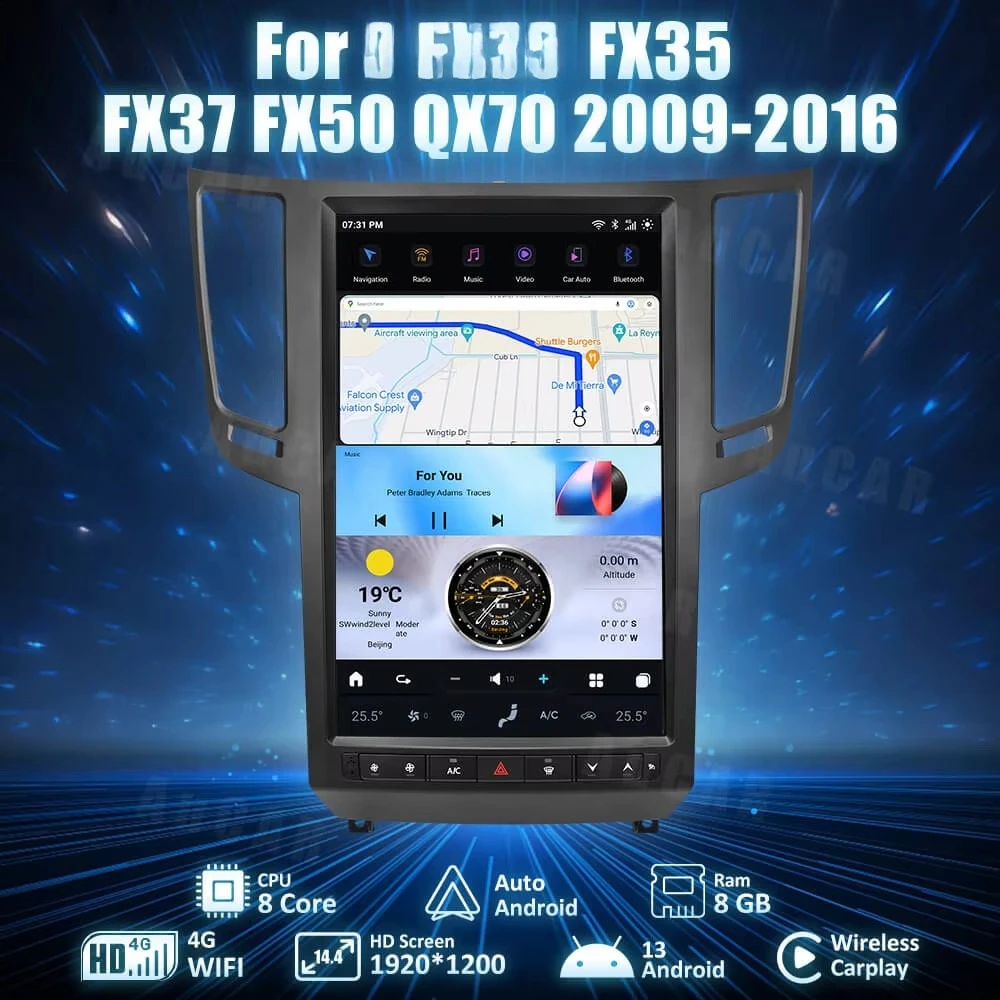 13,6 "тесла-стиль android 13 - Фотография_3