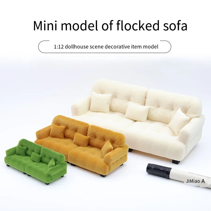 Миниатюрный диван-домик для кукольного домика в масштабе 1