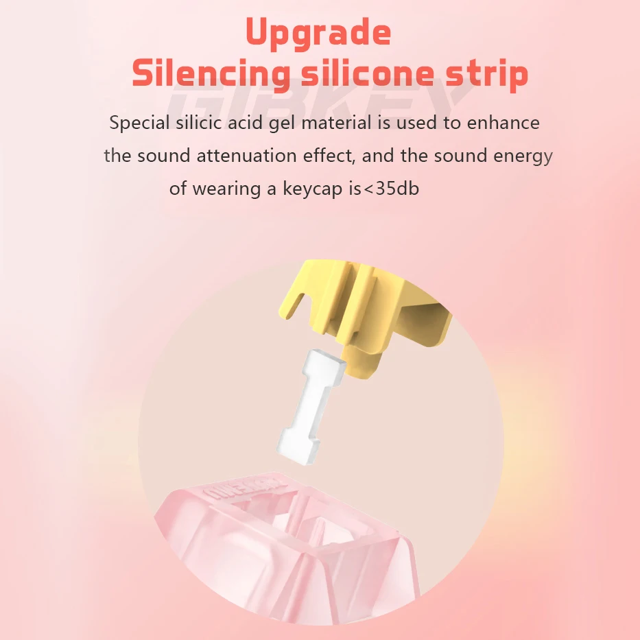 Переключатель outemu silent peach v3 lubed mute lemon v3 - Фотография_3