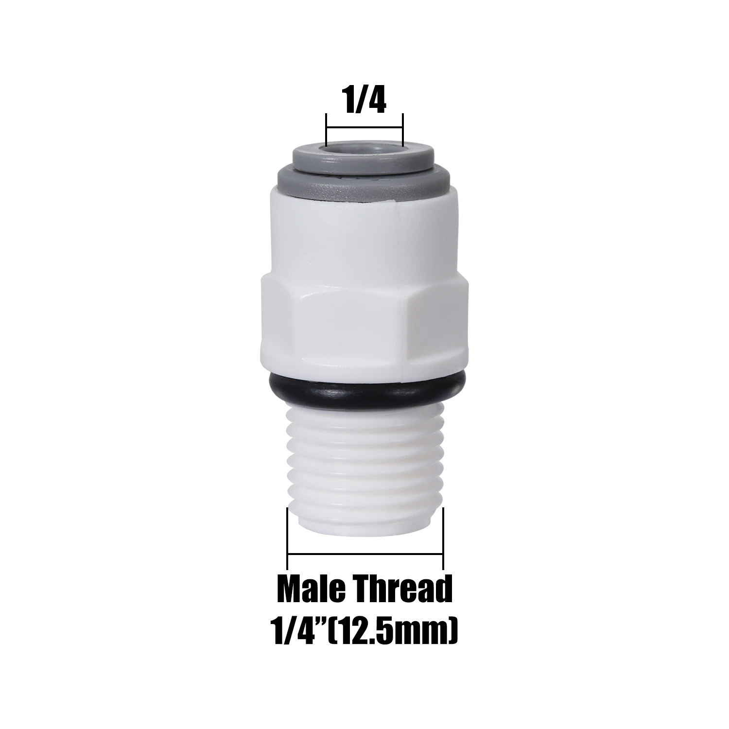 Прямой фитинг для обратного осмоса с наружной и внутренней резьбой 1/4 3/8 - Фотография_6