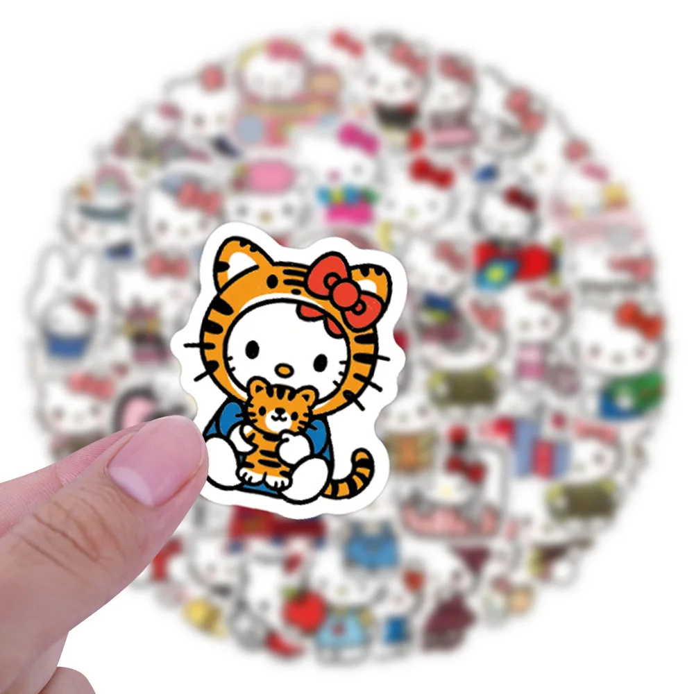 Милые наклейки sanrio с героями мультфильмов «hello kitty»