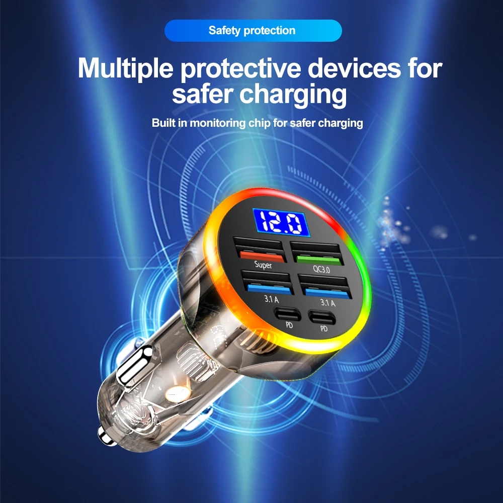 Автомобильное зарядное устройство qc3.0 type-c - Фотография_6