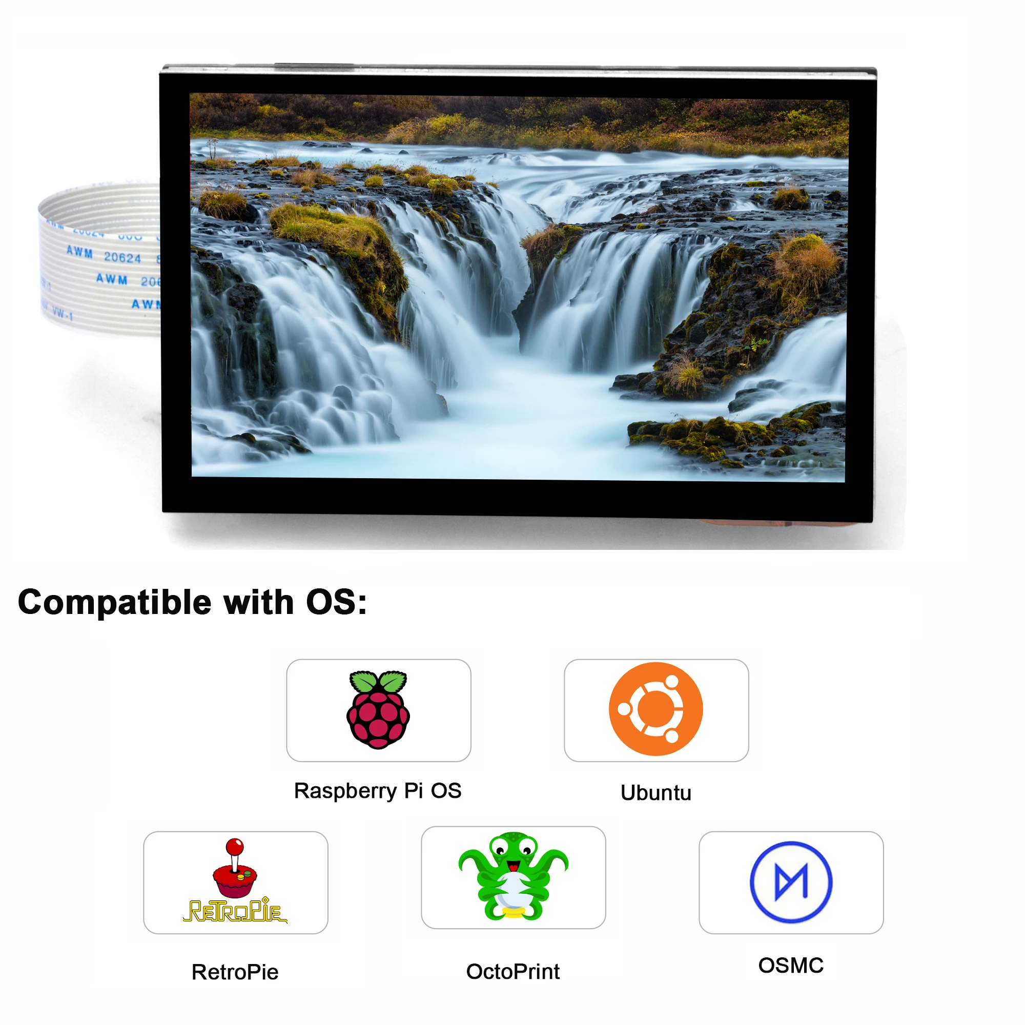 Osoyoo 4,3 дюйма ips lcd емкостный - Фотография_3