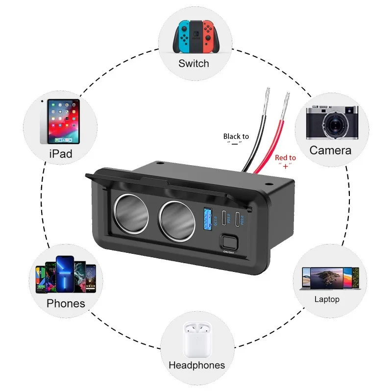 Премиальное сверхбыстрое автомобильное зарядное устройство 90 вт - Фотография_4