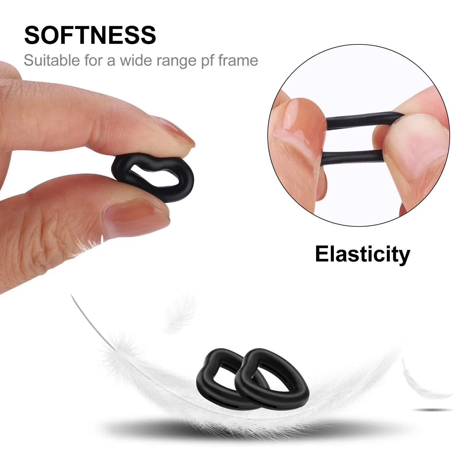 12 пар противоскользящих чехлов для очков - Фотография_6