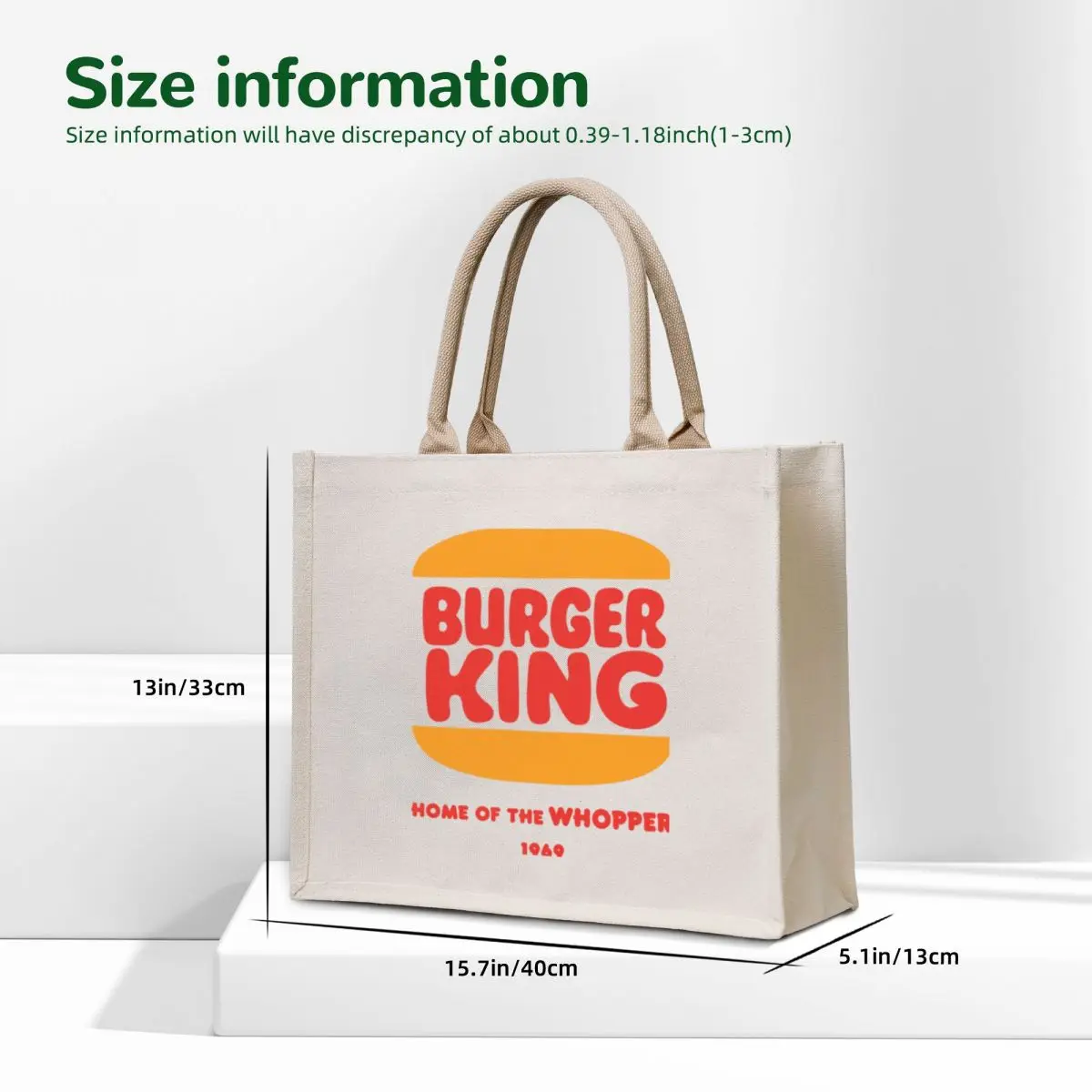 Сумка burger king tote bag холщовая - Фотография_5