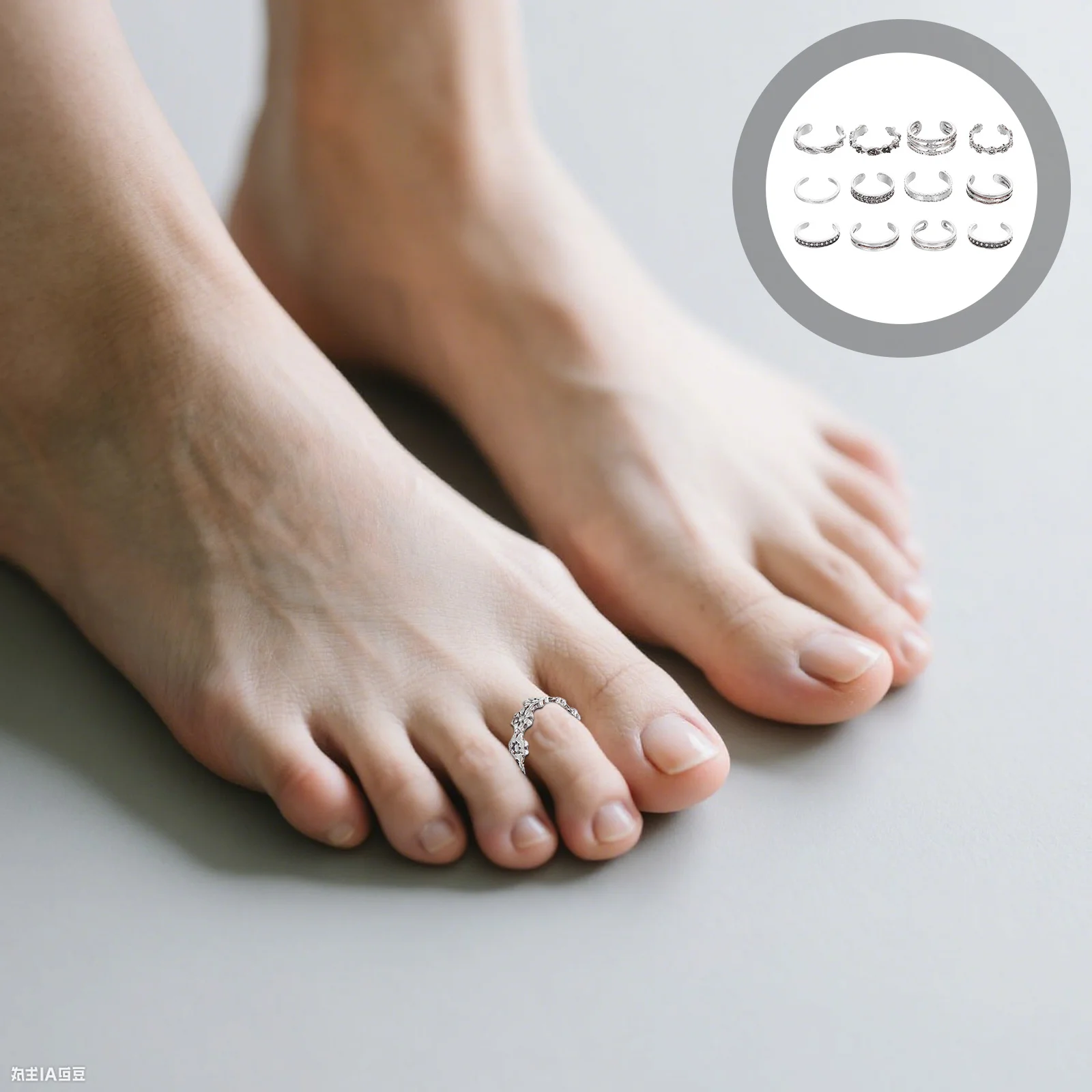 Регулируемые винтажные модные кольца на палец