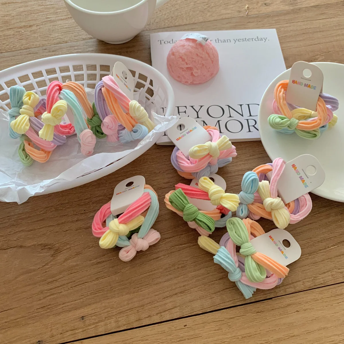 Милые однотонные заколки для волос с бантом для маленьких девочек - Фотография_4