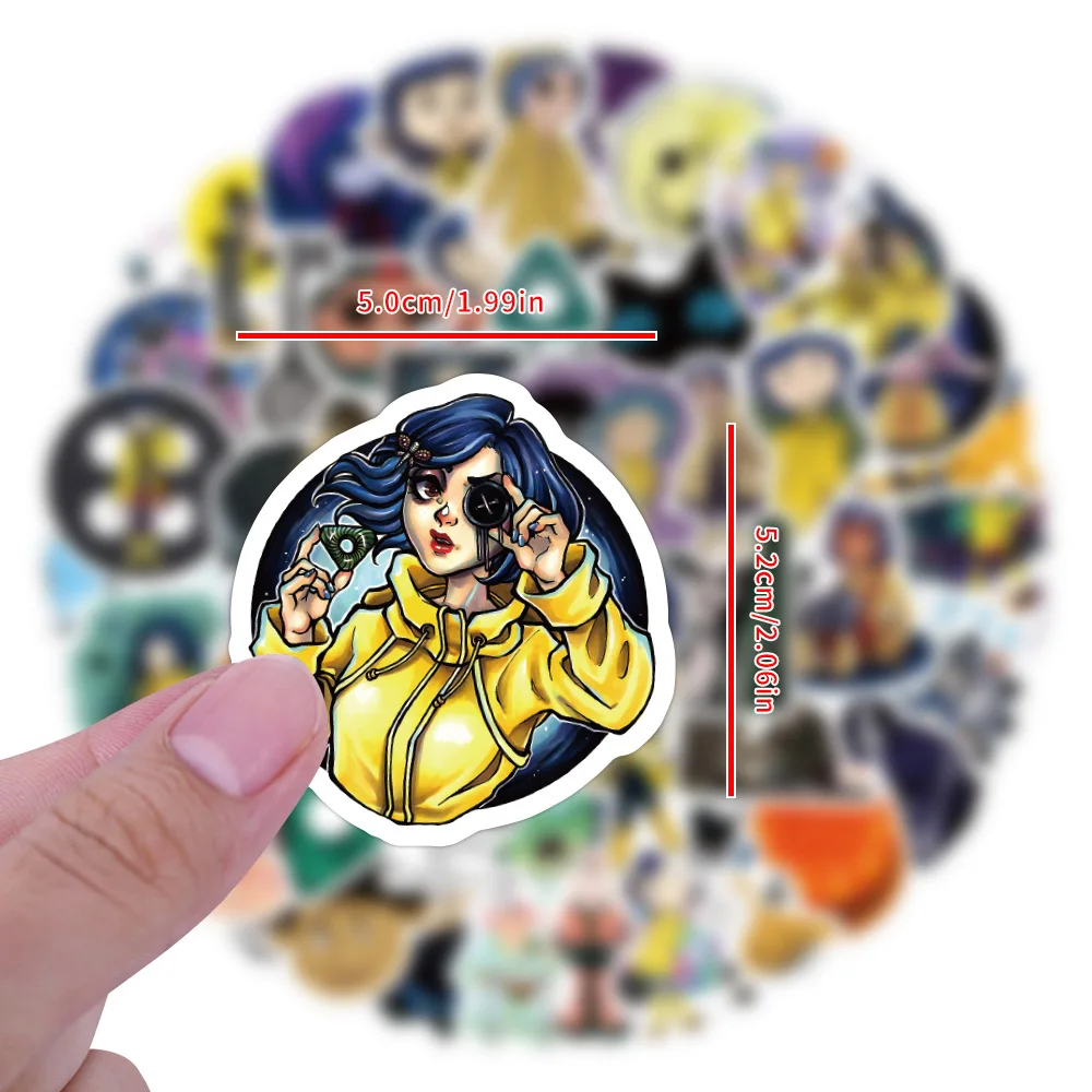 Наклейки на двери «коралин и секретные - Фотография_4