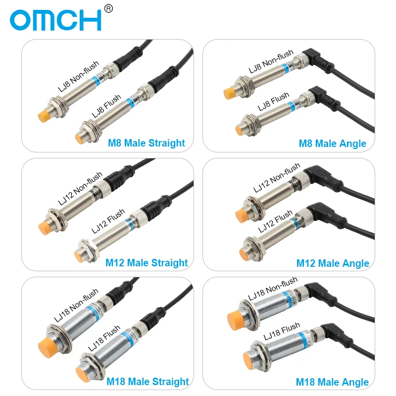 Индуктивный датчик приближения omch lj8 lj12 lj18 - Фотография_2