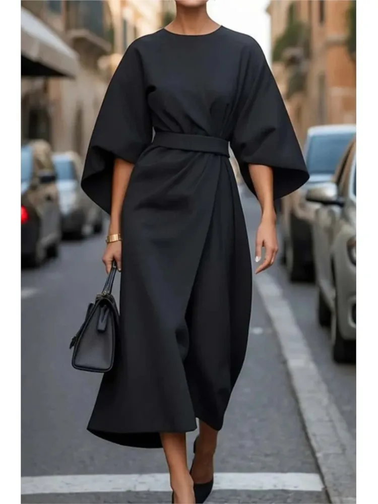 Однотонные длинные платья - Фотография_2