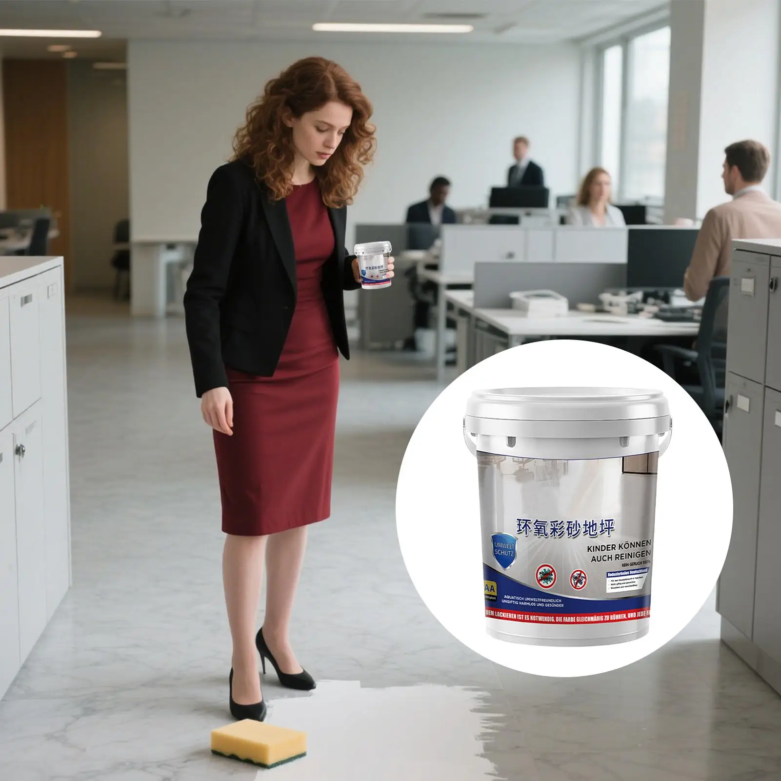 Покрытие для пола эпоксидный цветной