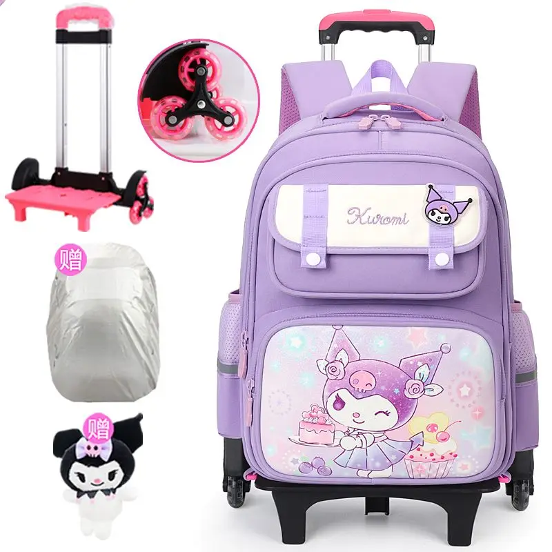 Детская школьная сумка sanrio на тележке - Фотография_5