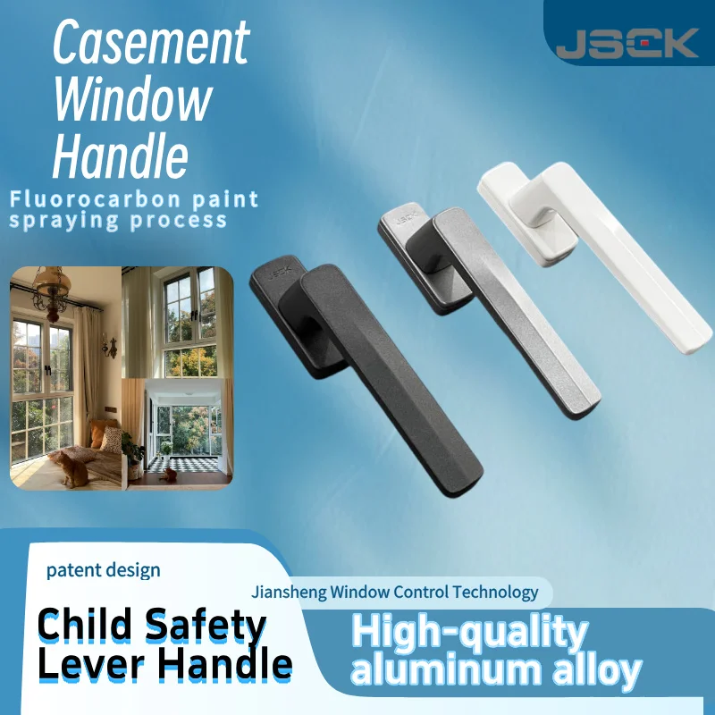 Оконная ручка из алюминиевого сплава премиум-класса с фторовым покрытием - Фотография_5