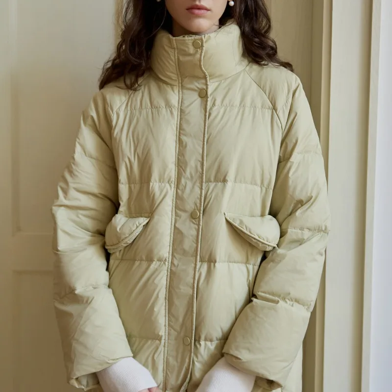 Зимние женские однотонные длинные - Фотография_4