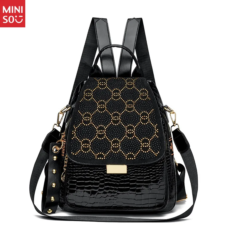 Рюкзак miniso punk star с шипами
