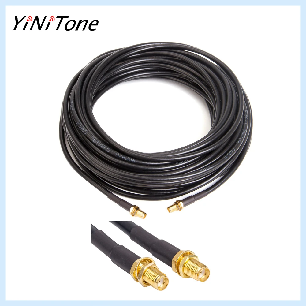 Удлинительный кабель sma female to sma female rg174 для wi-fi