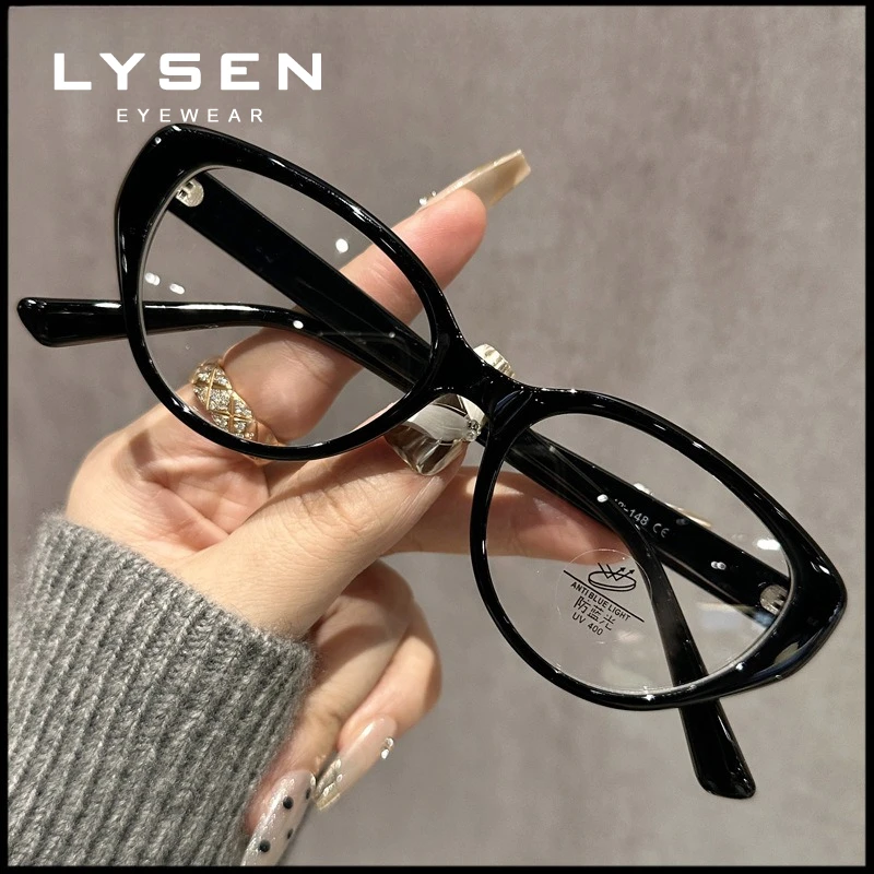 Lysen модные овальные очки с защитой от синего света для близорукости - Фотография_5