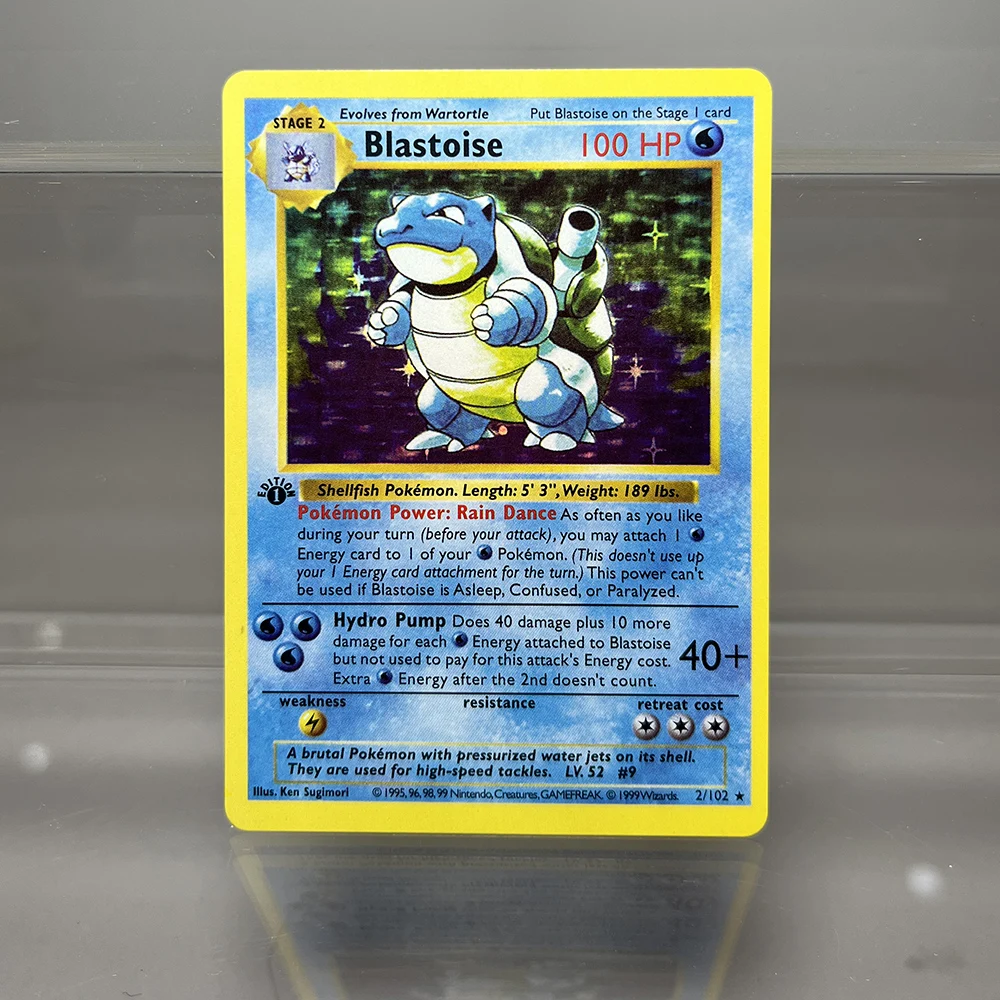 Карты pkm, 1-е издание charizard blastoise dragonite 1996 - Фотография_2