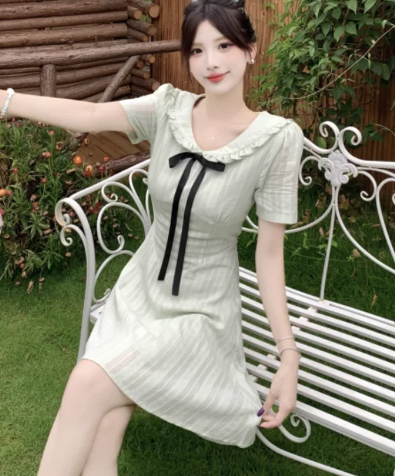 Французские летние милые платья принцессы большого размера - Фотография_6