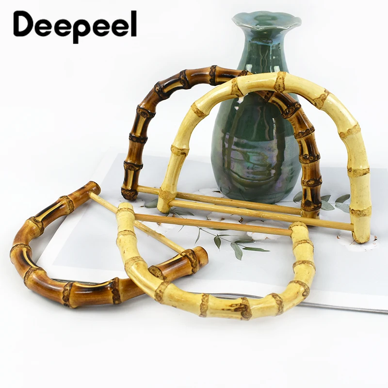 Deepeel 12/14,5 см натуральная деревянная бамбуковая ручка для кошелька - Фотография_6