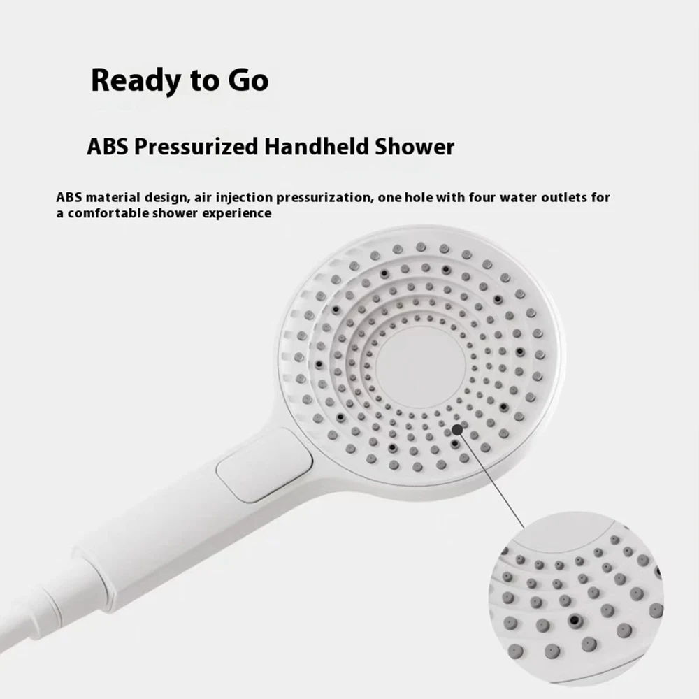 Белая термостатическая душевая система - Фотография_3