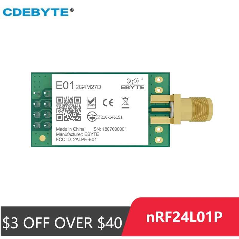 Беспроводной модуль cdebyte e01-2g4m27d