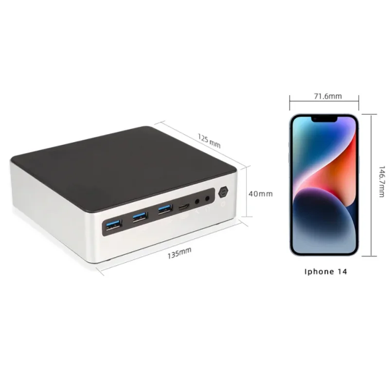 14-го поколения ultra5 125u nuc nano small micro pc 4 - Фотография_3