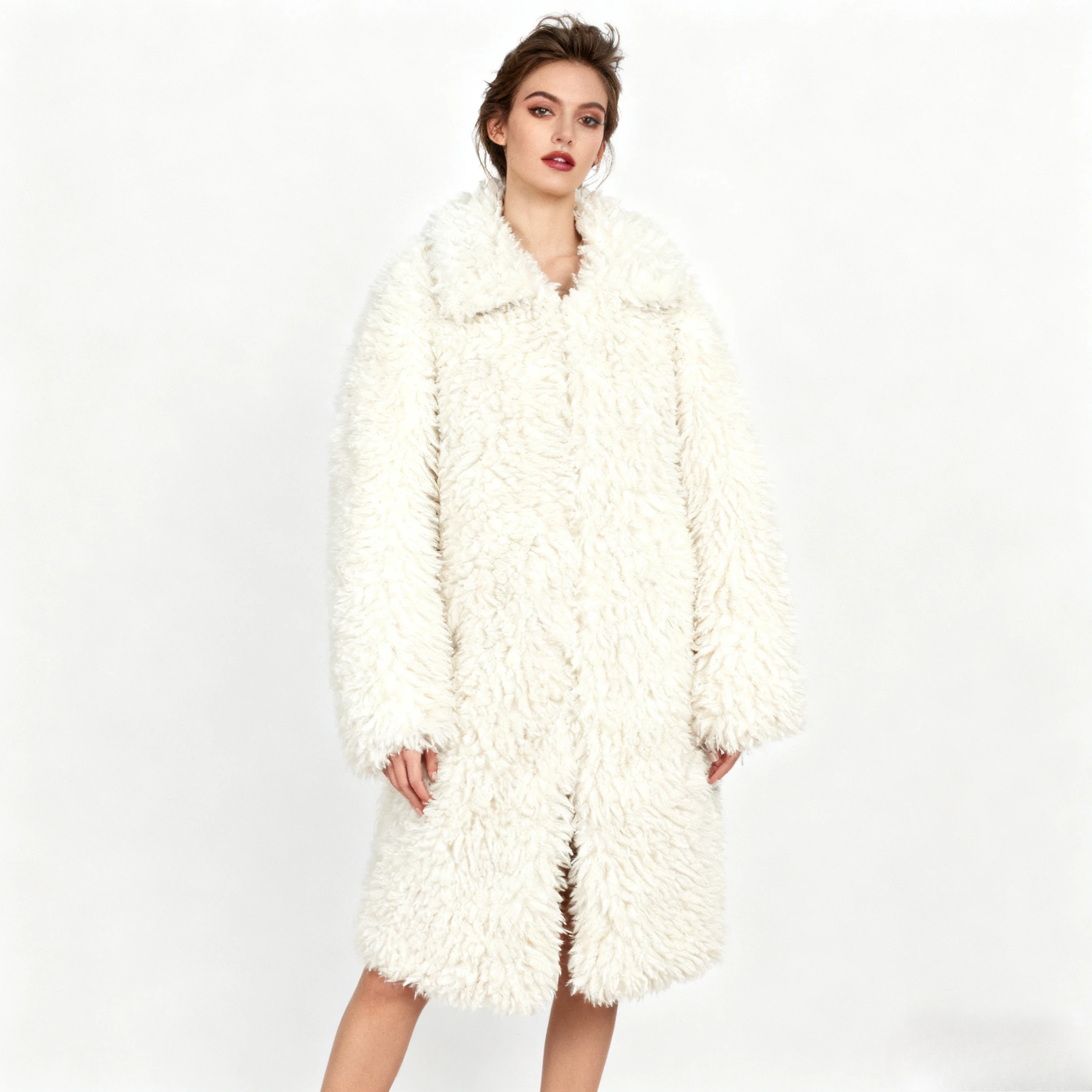 Y2k пальто из искусственного меха