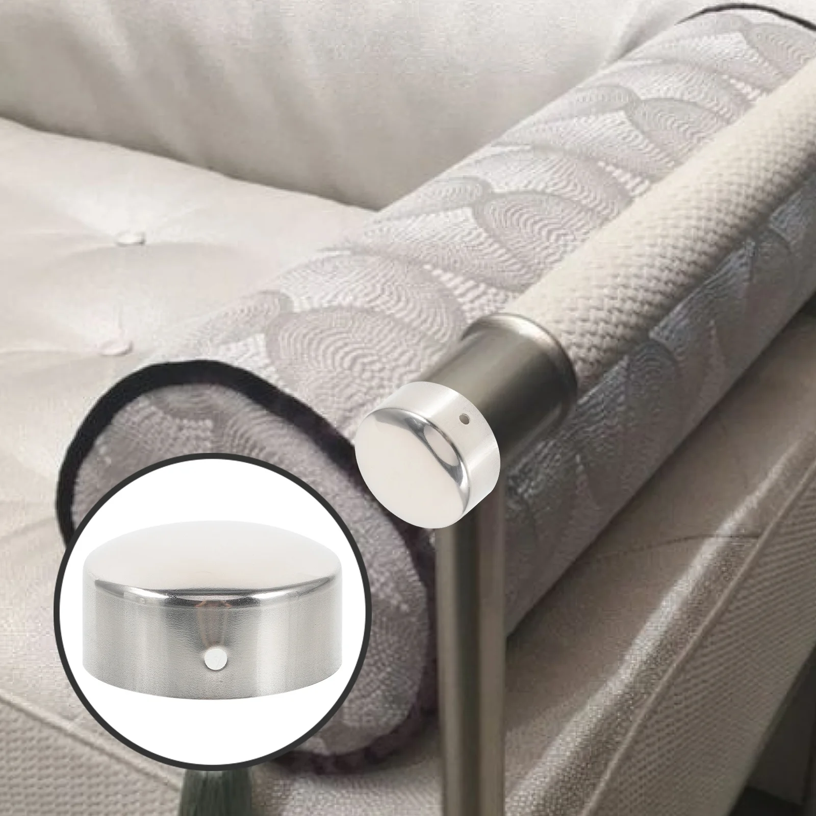 Торцевые заглушки для перил из нержавеющей стали - Фотография_3