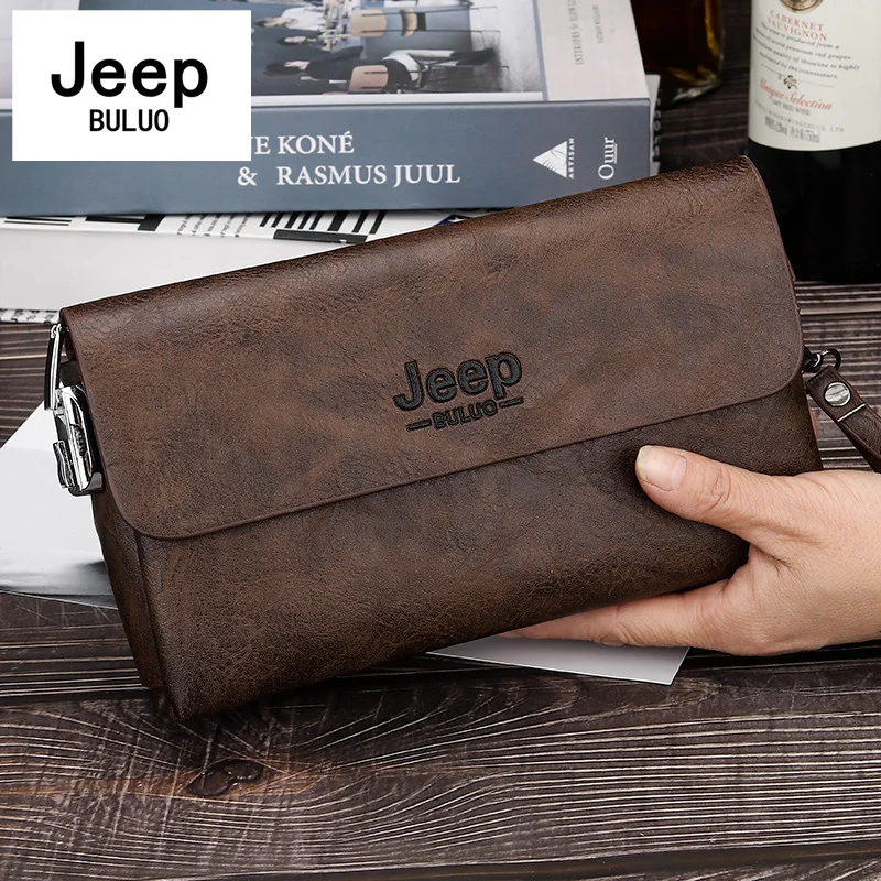 Jeep buluo брендовый клатч из искусственной кожи в трех цветах