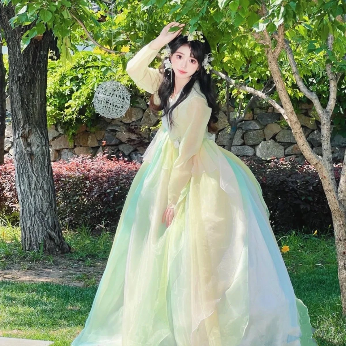 Корейская женская новая стильная традиционная корейская одежда - Фотография_5