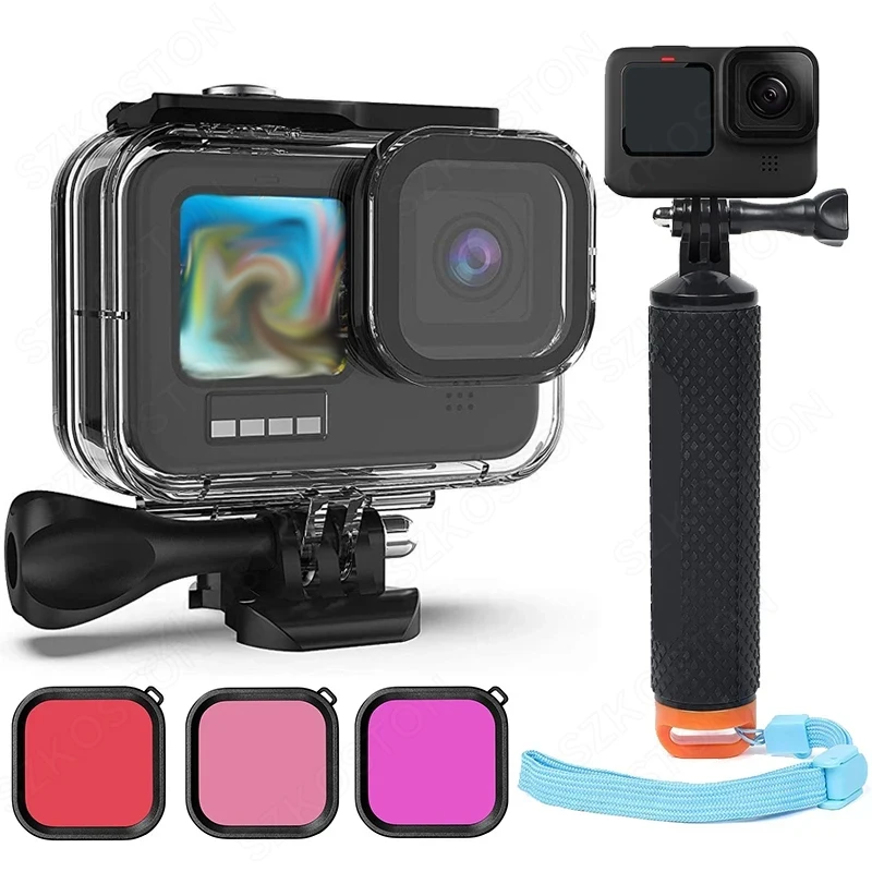 Водонепроницаемый чехол 60 м для gopro hero 13 12 11 10 9