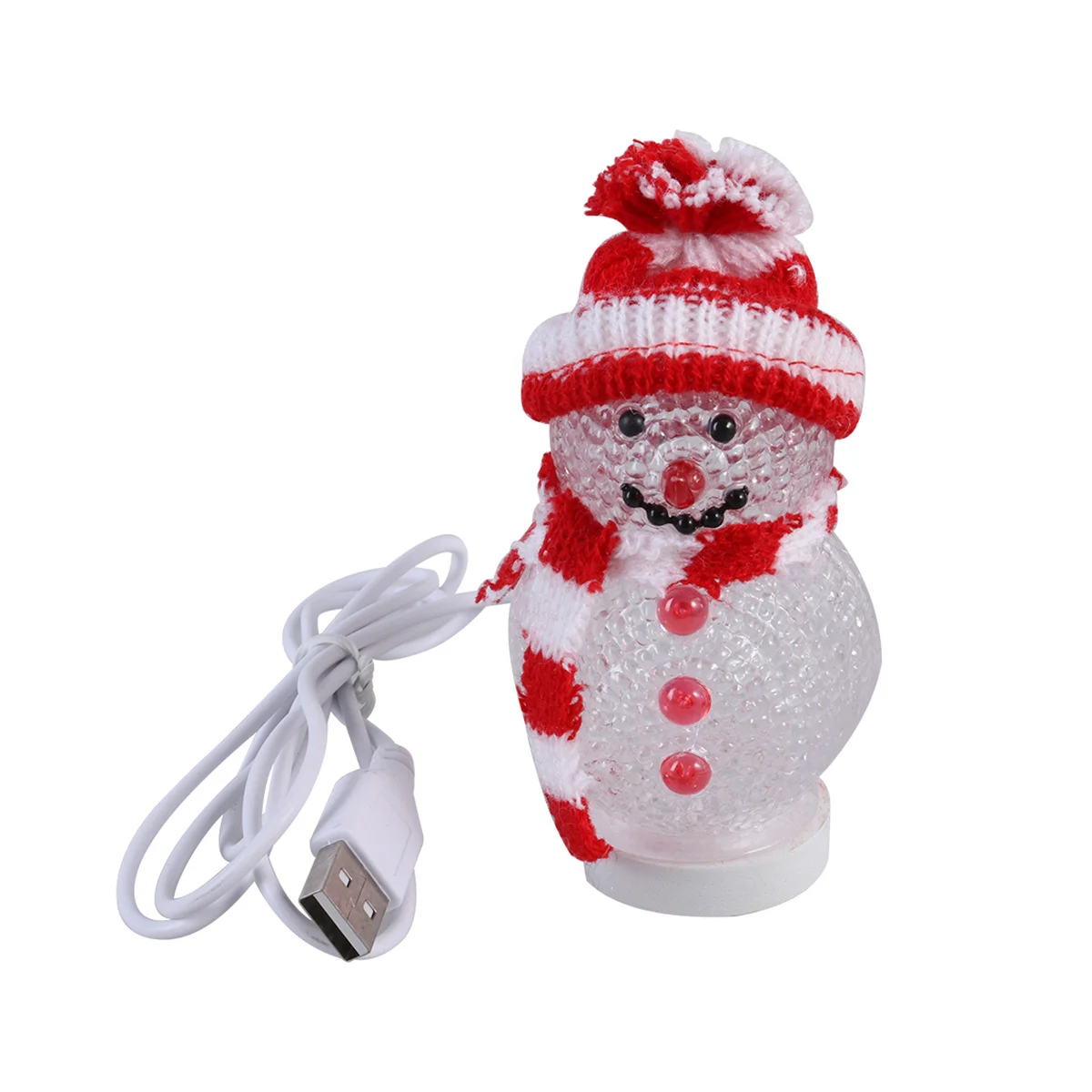 Рождественский светодиодный ночник со снеговиком - Фотография_2