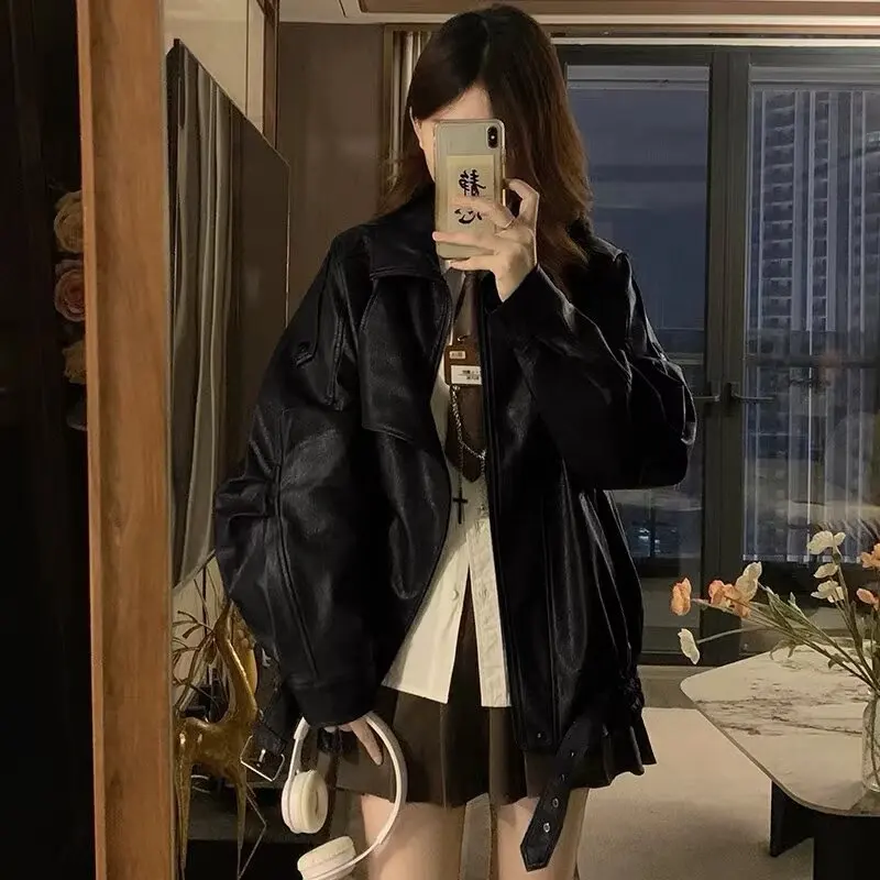 Пальто из искусственной кожи - Фотография_2