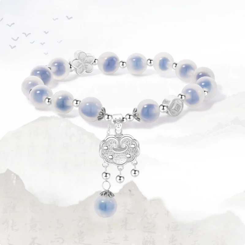 Новый стиль браслета с сахарным сердцем из агата для женщин - Фотография_6