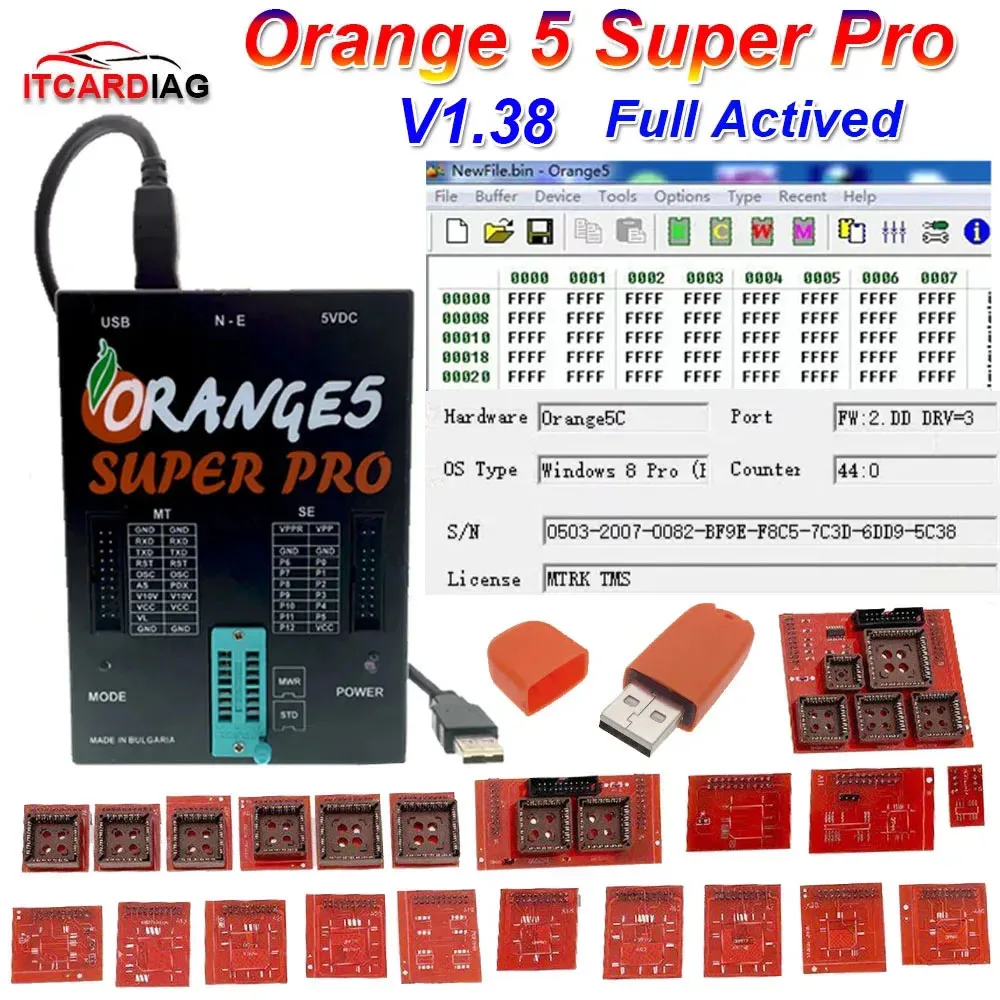 Программатор orange5 v1.38 для полной активации orange 5 super pro